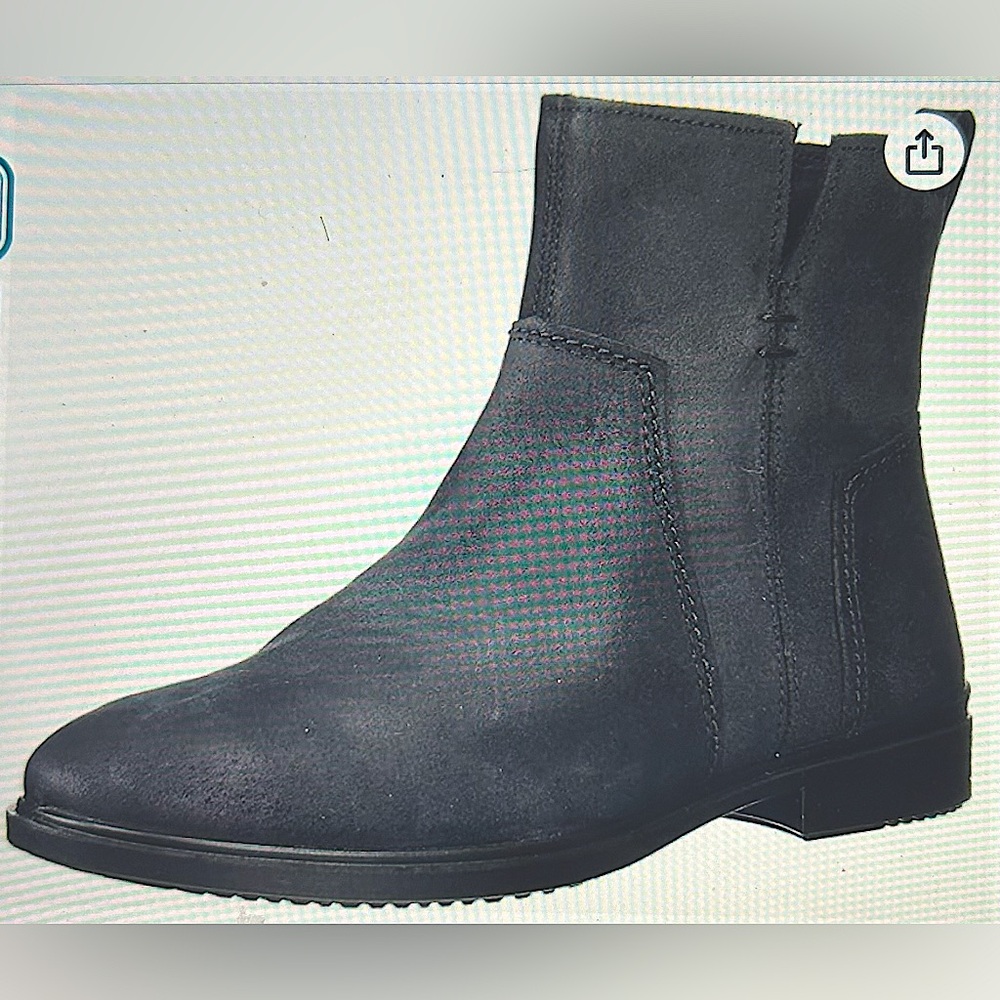 ECCO Women’s Black Suede Ankle Boot